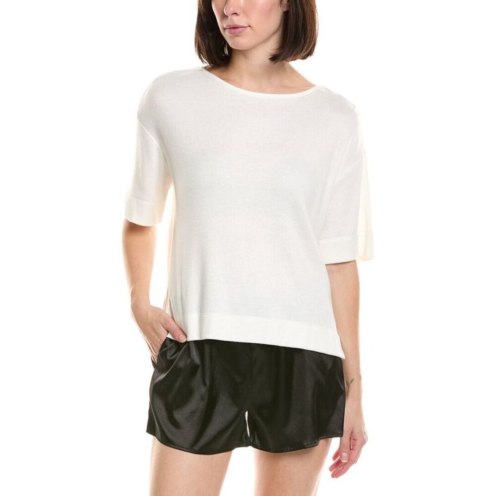 Natori Womens  Suki Wedge Top, White